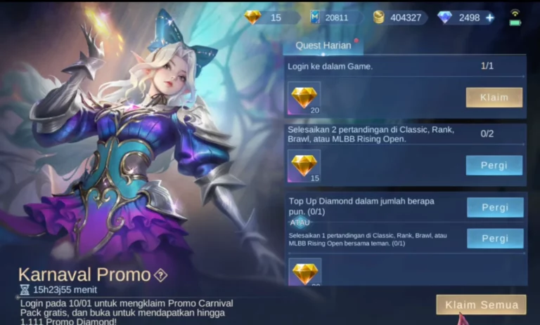 Karnaval promo diamond kuning 2025